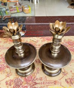 Bộ Ngũ Sự Đỉnh Sòi Cao 55cm Bằng Đồng Hai Công Nghệ
