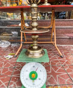 Bộ Ngũ Sự Đỉnh Sòi Cao 55cm Bằng Đồng Hai Công Nghệ