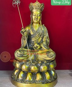 Tượng Địa Tạng Bồ Tát Cao 70cm Bằng Đồng
