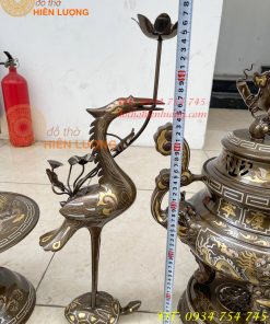 Bộ Đỉnh 50cm Khảm Tam Khí Ngũ Sự