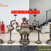 Bộ Đỉnh 50cm Khảm Tam Khí Ngũ Sự