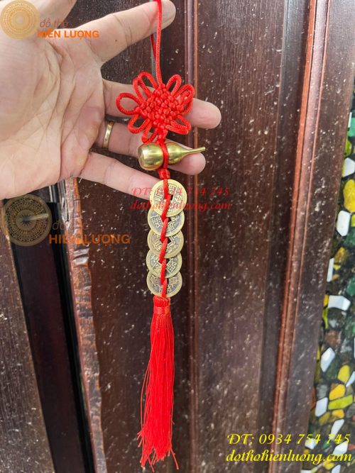 Dây Treo Hồ Lô Ngũ Đế Bằng Đồng Phong Thủy