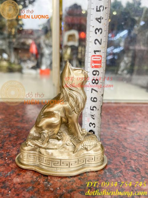 Tượng Mèo Việt Nam Bằng Đồng Phong Thủy