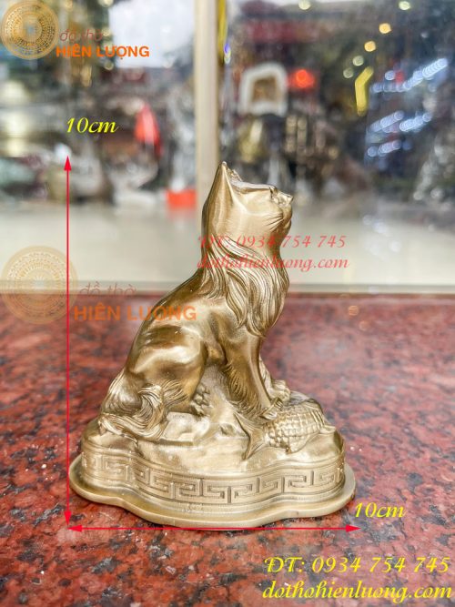 Tượng Mèo Việt Nam Bằng Đồng Phong Thủy