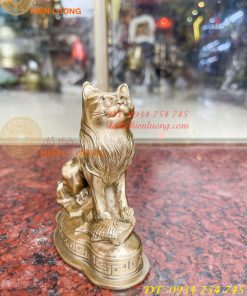 Tượng Mèo Việt Nam Bằng Đồng Phong Thủy