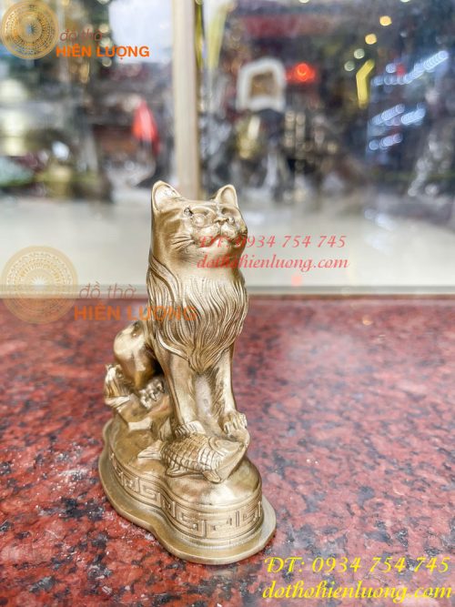 Tượng Mèo Việt Nam Bằng Đồng Phong Thủy