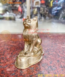 Tượng Mèo Việt Nam Bằng Đồng Phong Thủy