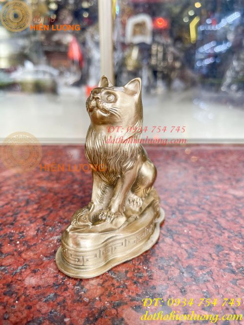 Tượng Mèo Việt Nam Bằng Đồng Phong Thủy