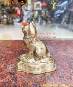 Tượng Mèo Việt Nam Bằng Đồng Phong Thủy