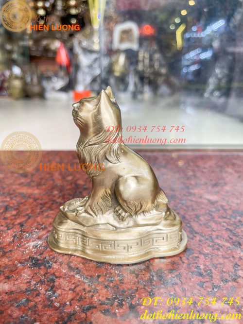 Tượng Mèo Việt Nam Bằng Đồng Phong Thủy