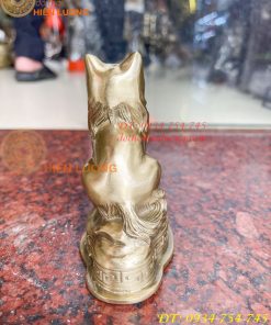 Tượng Mèo Việt Nam Bằng Đồng Phong Thủy