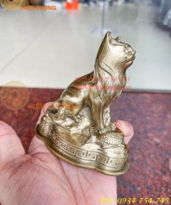Tượng Mèo Việt Nam Bằng Đồng Phong Thủy