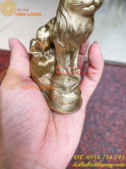 Tượng Mèo Việt Nam Bằng Đồng Phong Thủy