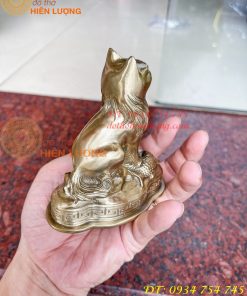 Tượng Mèo Việt Nam Bằng Đồng Phong Thủy