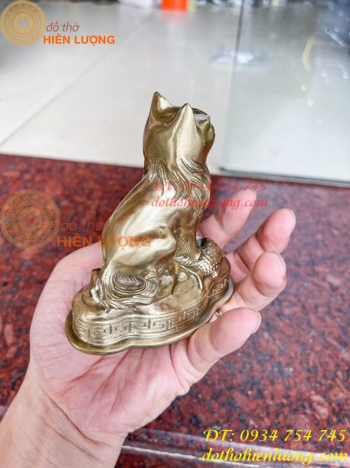 Tượng Mèo Việt Nam Bằng Đồng Phong Thủy