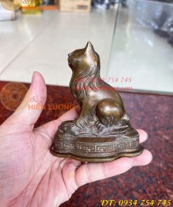 Tượng Mèo Việt Nam Bằng Đồng Phong Thủy