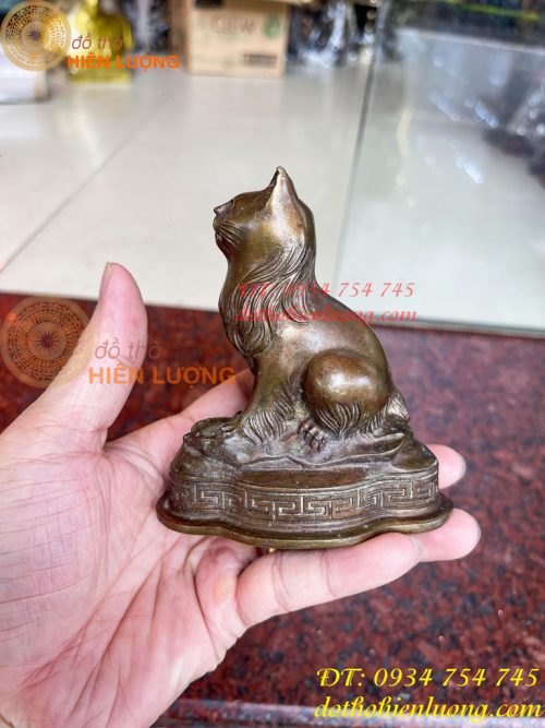 Tượng Mèo Việt Nam Bằng Đồng Phong Thủy