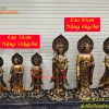 Bộ Tây Phương Tam Thánh Phật Đứng Bằng Đồng Hun Cao 58cm Và 80cm