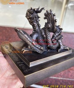 Ấn Hoàng Đế Chi Bảo Bằng Đồng Màu Hun Giả Cổ Cao Cấp