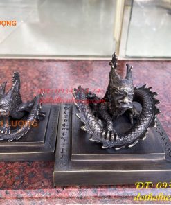 Ấn Hoàng Đế Chi Bảo Bằng Đồng Màu Hun Giả Cổ Cao Cấp