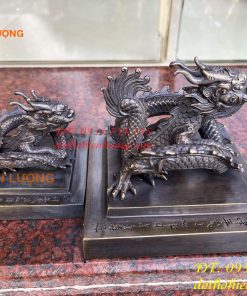 Ấn Hoàng Đế Chi Bảo Bằng Đồng Màu Hun Giả Cổ Cao Cấp