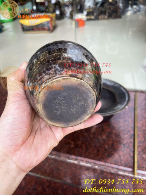 Bát Điếu Bằng Đồng Gò Tay Thủ Công 100%