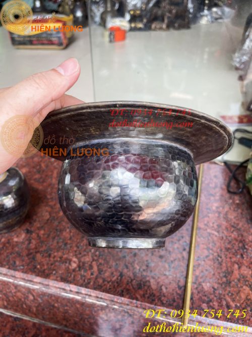 Bát Điếu Bằng Đồng Gò Tay Thủ Công 100%