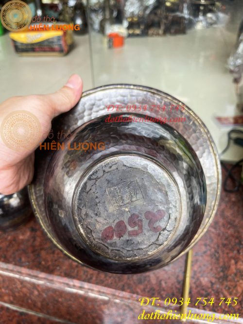 Bát Điếu Bằng Đồng Gò Tay Thủ Công 100%