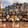 Bát Hương Chữ Phật Bằng Đồng Đen Bóng