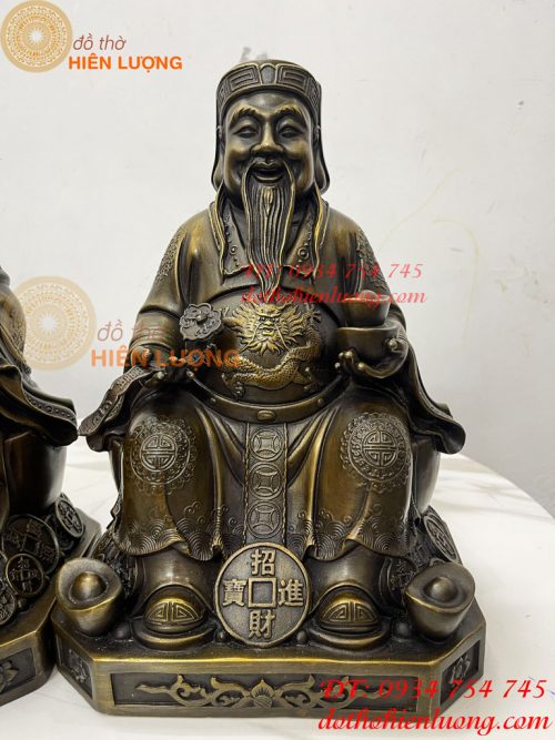 Bộ Tài Địa Cao 30cm Bằng Đồng Hun Để Ban Thần Tài- 7.2kg - Ảnh 9