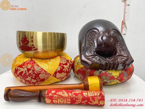 Chuông Mõ Đài Loan 7in Bằng Đồng Tụng Kinh