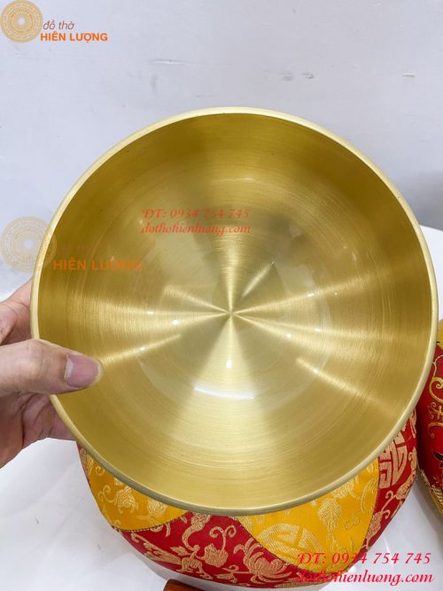 Chuông Mõ Đài Loan 7in Bằng Đồng Tụng Kinh