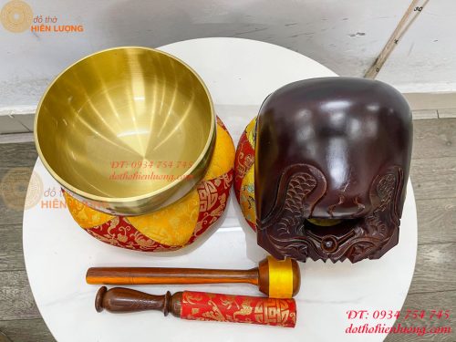 Chuông Mõ Đài Loan 7in Bằng Đồng Tụng Kinh