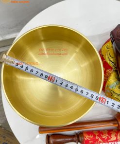 Chuông Mõ Đài Loan 7in Bằng Đồng Tụng Kinh