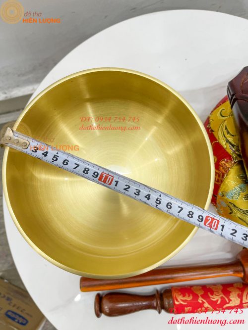 Chuông Mõ Đài Loan 7in Bằng Đồng Tụng Kinh