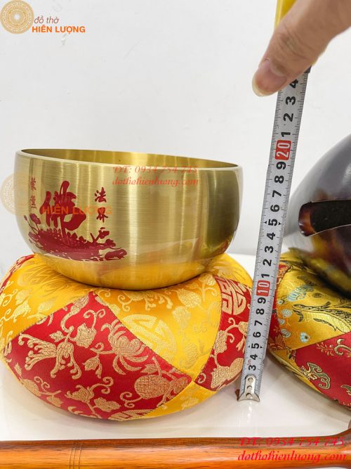 Chuông Mõ Đài Loan 7in Bằng Đồng Tụng Kinh