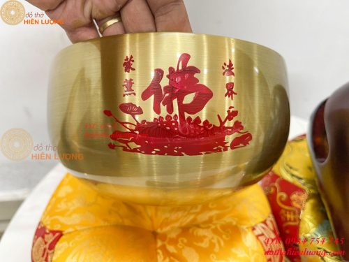 Chuông Mõ Đài Loan 7in Bằng Đồng Tụng Kinh