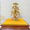 Cây tiền tài lộc bằng đồng mạ vàng 24K cao 35cm