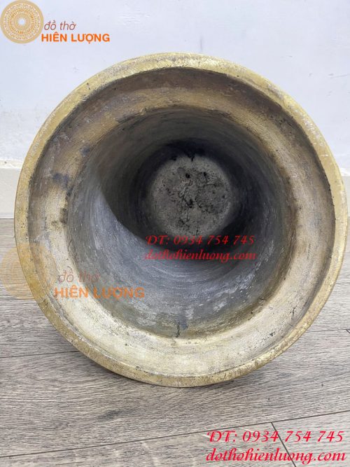 Chuông đúc treo bằng đồng vàng cao 60cm Cao Cấp