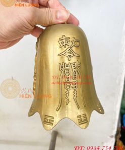 Chuông Lắc Treo Bằng Đồng Hình Phật Bà Quan Âm