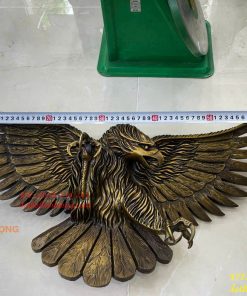 Biểu Trưng Đại Bàng Treo Tường Săn Mồi Bằng Đồng