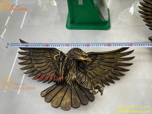 Biểu Trưng Đại Bàng Treo Tường Săn Mồi Bằng Đồng