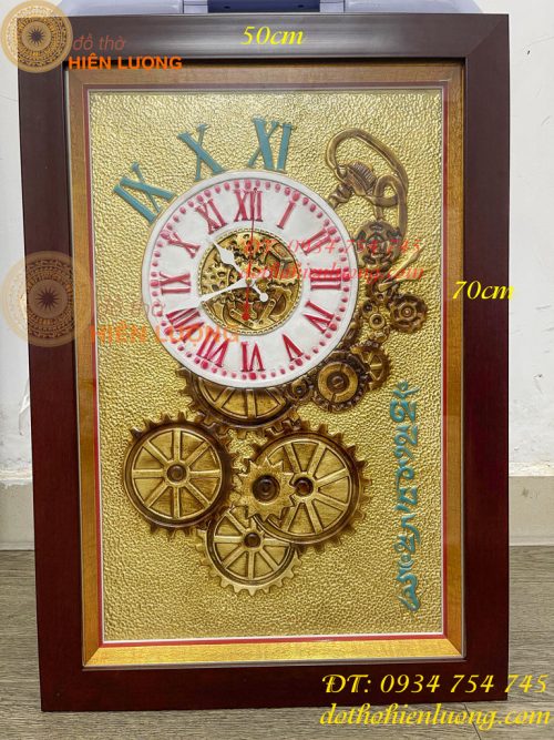 Đồng Hồ Bằng Đồng Liền Tấm Phong Cách Châu Âu