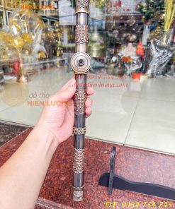 Điếu thuốc bằng đồng dài 42cm Màu Nâu Giả Cổ