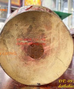 Đôi lục bình cát tút 100 thổi dáng củ tỏi mạ tam khí hoa văn tứ linh, Phúc Lộc