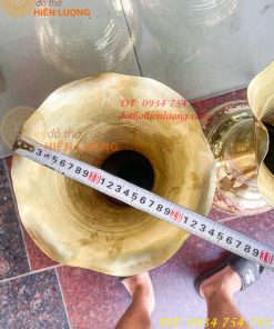 Đôi lục bình cát tút 100 thổi dáng củ tỏi mạ tam khí hoa văn tứ linh, Phúc Lộc