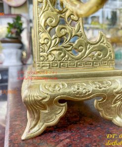 Bộ kiếm thờ và giá đỡ kiếm bằng đồng cao 20cm, sâu 15cm, làm thủ công bằng tay 100%