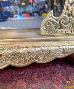 Bộ kiếm thờ và giá đỡ kiếm bằng đồng cao 20cm, sâu 15cm, làm thủ công bằng tay 100%