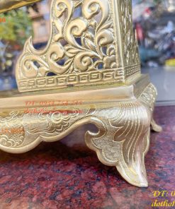 Bộ kiếm thờ và giá đỡ kiếm bằng đồng cao 20cm, sâu 15cm, làm thủ công bằng tay 100%