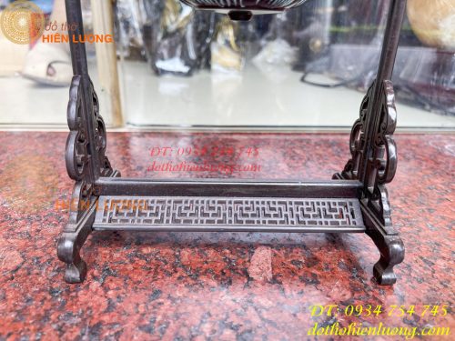 Lư Xông Trầm Treo Hoa Sen Âm Dương Bằng Đồng
